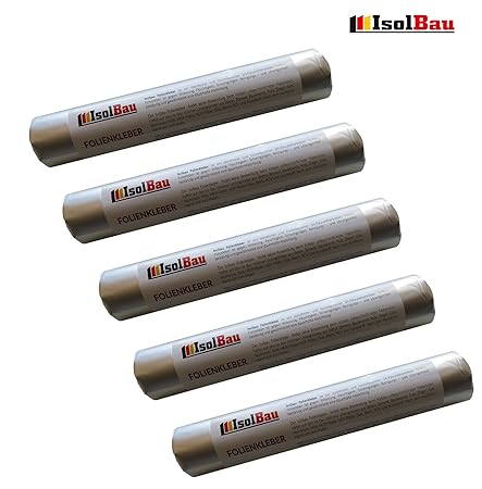 Folienkleber 5 x 600 ml Schlauchbeutel Dichtkleber Klebedichtmasse Dampfbremse EPDM Teichfolienkleber Montagedichtstoff Dicht