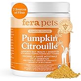 Fera Pets Cat & Dog Pumpkin Plus - Fiber Supplement - USDA Organic - Supports Gut & Digestive Health - Promotes Regularity - 