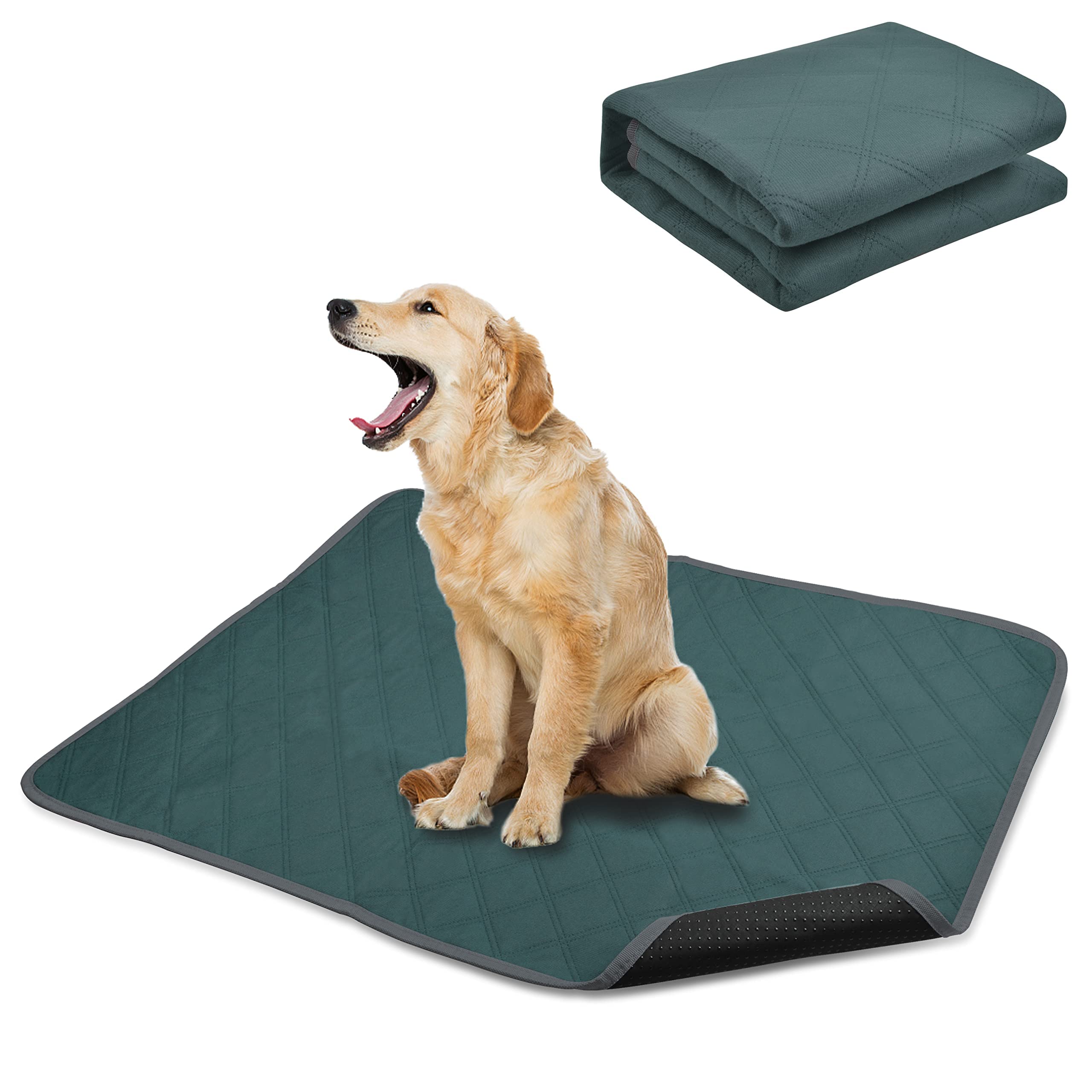 Reusable Dog Training Pads Washable Pee Pads Super Absorbency Pet Incontinence Pads Waterproof Dog Pee Mats 4 Sizes Suitable for Dogs, Cats, Guinea Pig and Rabbit Indoor Outdoor Car Travel