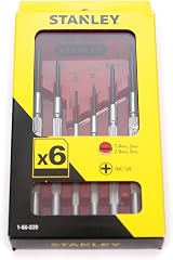 STANLEY Precision Screwdriver Set 6 Pieces Hex Handle Revolving Head 1-66-039 view 2