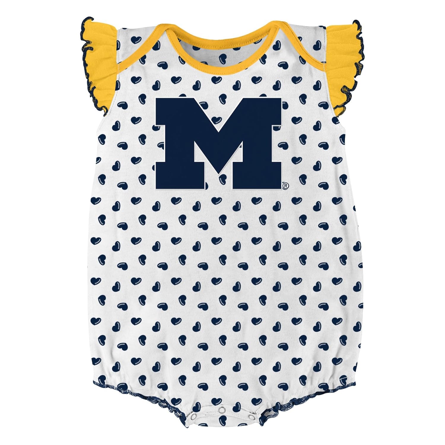 NCAA by Outerstuff NCAA boys Heart Fan 2 Piece Onesie Set