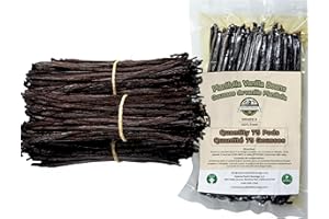 ESSENCE FOOD & BEVERAGE 75 Vanilla Beans Bulk For Making Vanilla Extract Grade A - NON-GMO Fresh Pods, "6-8" Inches.