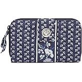 Cotton Turnlock Wallet With Rfid Protection