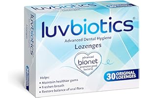 LUV BIOTICS Luvbiotics – Advanced Dental Hygiene (1 Pack) – 30 Original Flavor Lozenges – Refreshen Breath & Promote Good Bacteria – Probiotic Treatment for Adults – Oral Gum Medicine – Fresh & Healthy Mouth