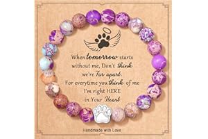 FYUKISS 𝗣𝗲𝘁 𝗠𝗲𝗺𝗼𝗿𝗶𝗮𝗹 𝗚𝗶𝗳𝘁𝘀 𝗳𝗼𝗿 𝗪𝗼𝗺𝗲𝗻/𝗠𝗲𝗻, Multiple Colors Available: Pink, Black, Mixed, Purple, Blue