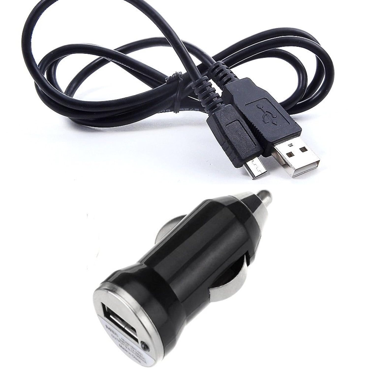 NiceTQ Replacement 6FT DC Car Vehicle Charger Power Adapter + USB Data Cable For Z-EDGE Z3 Plus Dash Cam