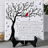 WOODEXPE Sympathy Plaque Sympathy Gift Memorial Gifts with Wooden Stand A Limb Has Fallen from The Family Tree Funeral Condolences Bereavement Grief Gifts Decor Sign Plaque for Loss of Loved One