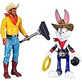 Moose Toys Space Jam: A New Legacy - 2 Pack - On Screen Team Up - Lebron James & Bugs Bunny (Cowboys), Multicolor, (14623)