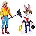 Moose Toys Space Jam: A New Legacy - 2 Pack - On Screen Team Up - Lebron James & Bugs Bunny (Cowboys), Multicolor, (14623)