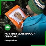 Paperdry Waterproof Clipboard A4 Orange PVC with Cover & Storage view 2