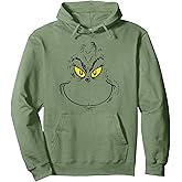 Dr. Seuss The Grinch Face Officially Licensed Holiday Pullover Hoodie