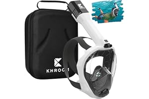 Khroom Full Face Snorkeling Mask for Adults | Certified CO2 Safe | Premium Snorkeling Gear for Adults | Our Best Snorkel Mask | Snorkeling Set Alternative | Fullface Diving Mask