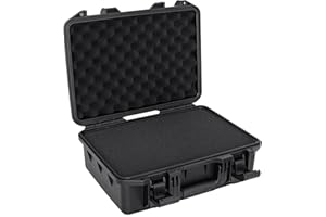 TORIBIO 16.5 inch Waterproof Hard Carrying Case,Shockproof Storage Box with Customizable Foam,Portable Protective Tool Box for Microphone,Recorder,Electronics,Tools,Cameras,Equipment and More