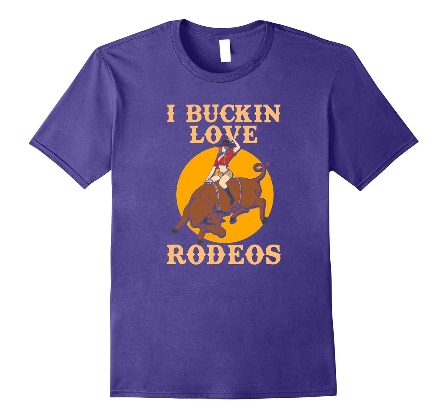 I Buckin Love Rodeos Rodeo Tshirt-T-Shirt