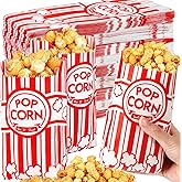 500 Pcs Paper Popcorn Bags for Party, 1 Oz Small Vintage Individual Servings Popcorn Container Pop Corn Bags Bulk for Popcorn Machine Accessories Supplies Movie Nights