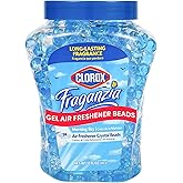 Clorox Fraganzia Crystal Beads Air Freshener, Morning Sky Scent, 12 Fl Oz | Gel bead formula, long-lasting scent, no spray or mess, home car and office use