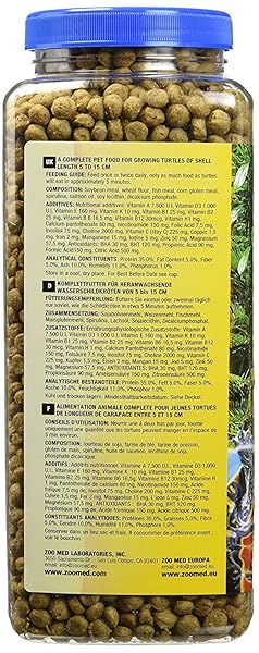 ZOO MED NATURAL AQUATIC TURTLE FOOD (PELLETS) 13 OZ – PACK OF 6