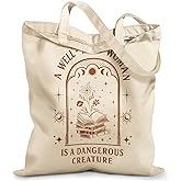 Miss Adola Canvas Tote Bag with Zipper – Cute Canvas Bags for Women Aesthetic Design Reusable Totes for Shopping Work Travel