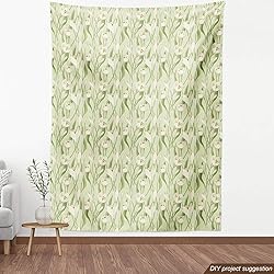 Ambesonne Garden Art Fabric by The Yard, Spring