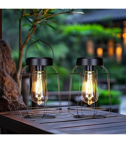 Ilumina Tu Jardín Con Magia Solar: Pack De 2 Faroles Colgantes Impermeables – Sin Cables Ni Factura De Luz