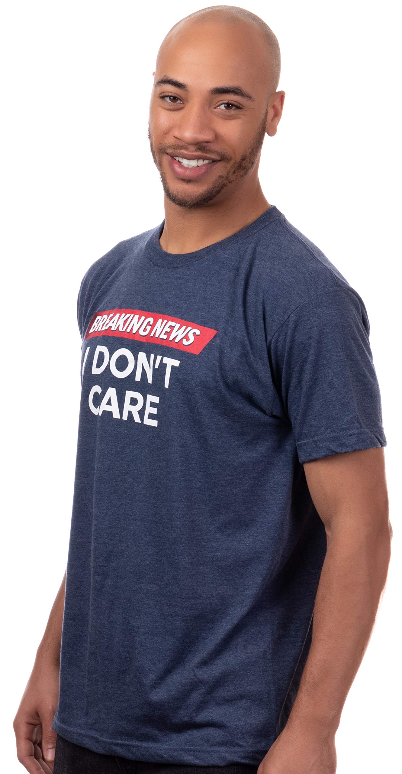 Ann Arbor T-shirt Co. Breaking News: I Don't Care | Funny Sarcasm Joke Sarcastic Humor Graphic T-Shirt for Men Women
