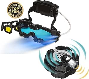 SpyX Micro Gear Set + Night Mission Goggles – 4 Spy Tools With Belt, LED Light Glasses For Kids, Spy Toy Collection