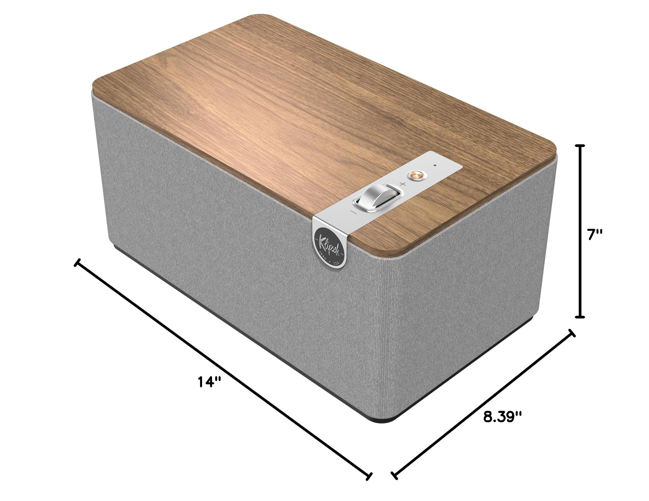 Klipsch The Three Plus Premium Bluetooth Speaker System, Walnut