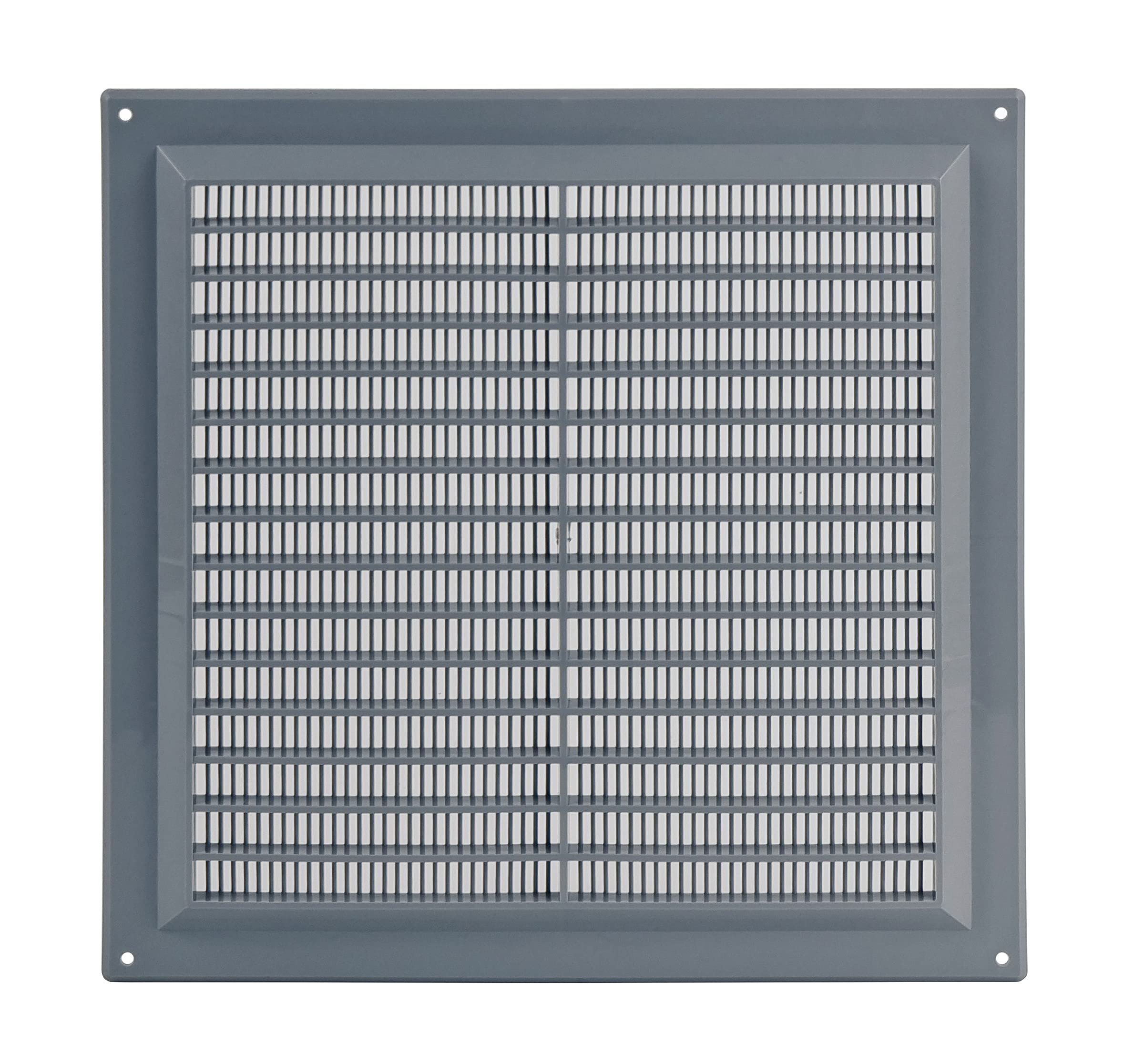 Steinberg14 Grey 250x250mm Air Vent Cover with Insect Mesh - 10x10 inch Ventilation Grilles for Walls and Ceilings - Internal Covers - Air Vents for interior walls - Plastic Ventilation Grille