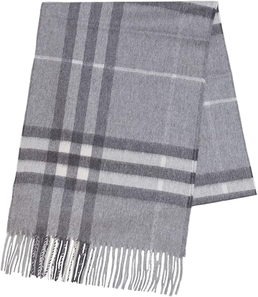 Amazon バーバリー Burberry カシミア マフラー クラシック チェック A1392 Pale Grey 並行輸入品 ストール マフラー 通販
