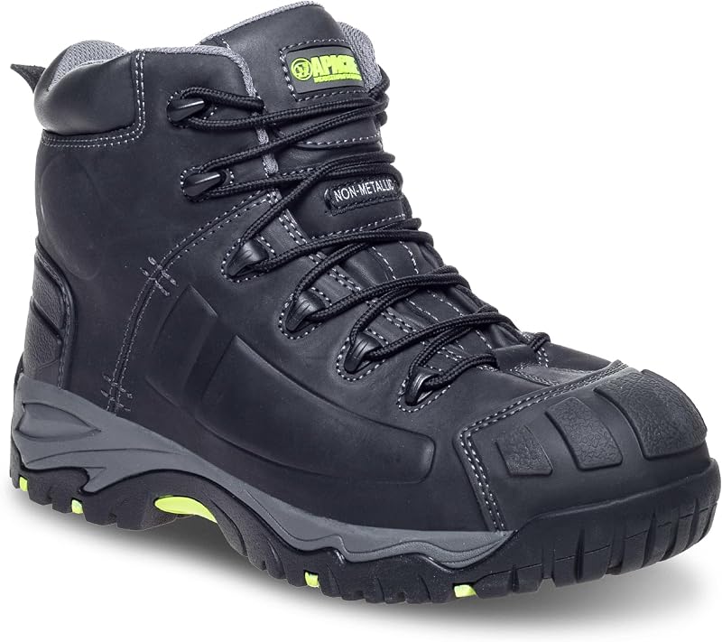 Apache Mercury Safety Boot Black Leather UK 9 Composite Toe Cap Midsole