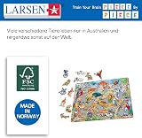 Larsen FH45 Australia Fauna 60 Piece Jigsaw Puzzle Tray Frame Figure Pieces view 5
