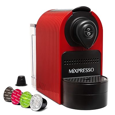Buy Mixpresso Espresso Machine For Nespresso Compatible Capsule Single Serve Coffee Maker Programmable Buttons For Espresso And Lungo Premium Italian 19 Bar High Pressure Pump 27oz 1400w Red Online In Turkey B08mkqc1nq