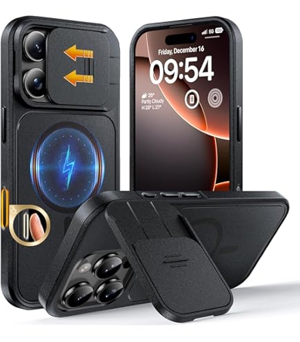 Amazon.com: SURITCH for iPhone 16 Pro Max Case with Magnetic