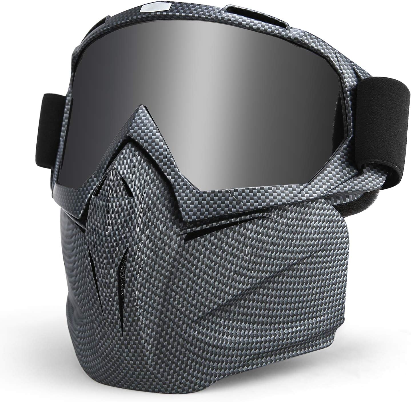 KUTOOK Motorcycle Goggles Mask Protect Padding Helmet Sunglasses for Skiing Riding Outdoor Activities