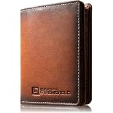 ID Stronghold Waltlet - RFID Blocking Bifold Wallet for Men with Magnetic Clasp - Brown