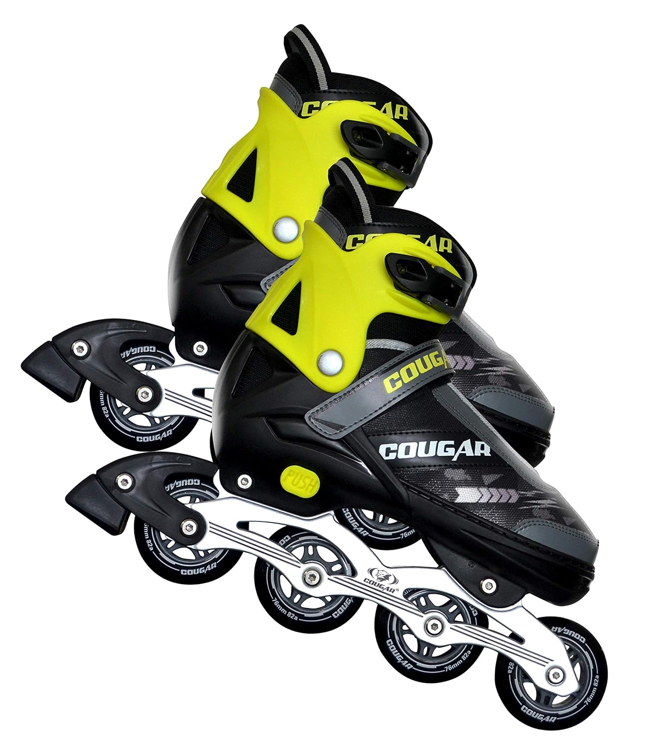 Buy Cougar Inline Skates with Aluminium Chassis (Small) Online at Low