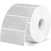 Yegawen Direct Thermal Label 2x1 Inch- Barcode Labels- Holographic Thermal Sticker Labels for Address, Shipping, Compatible with Rollo Label Printer & MUNBYN& Zebra (300 /Shiny Silver)