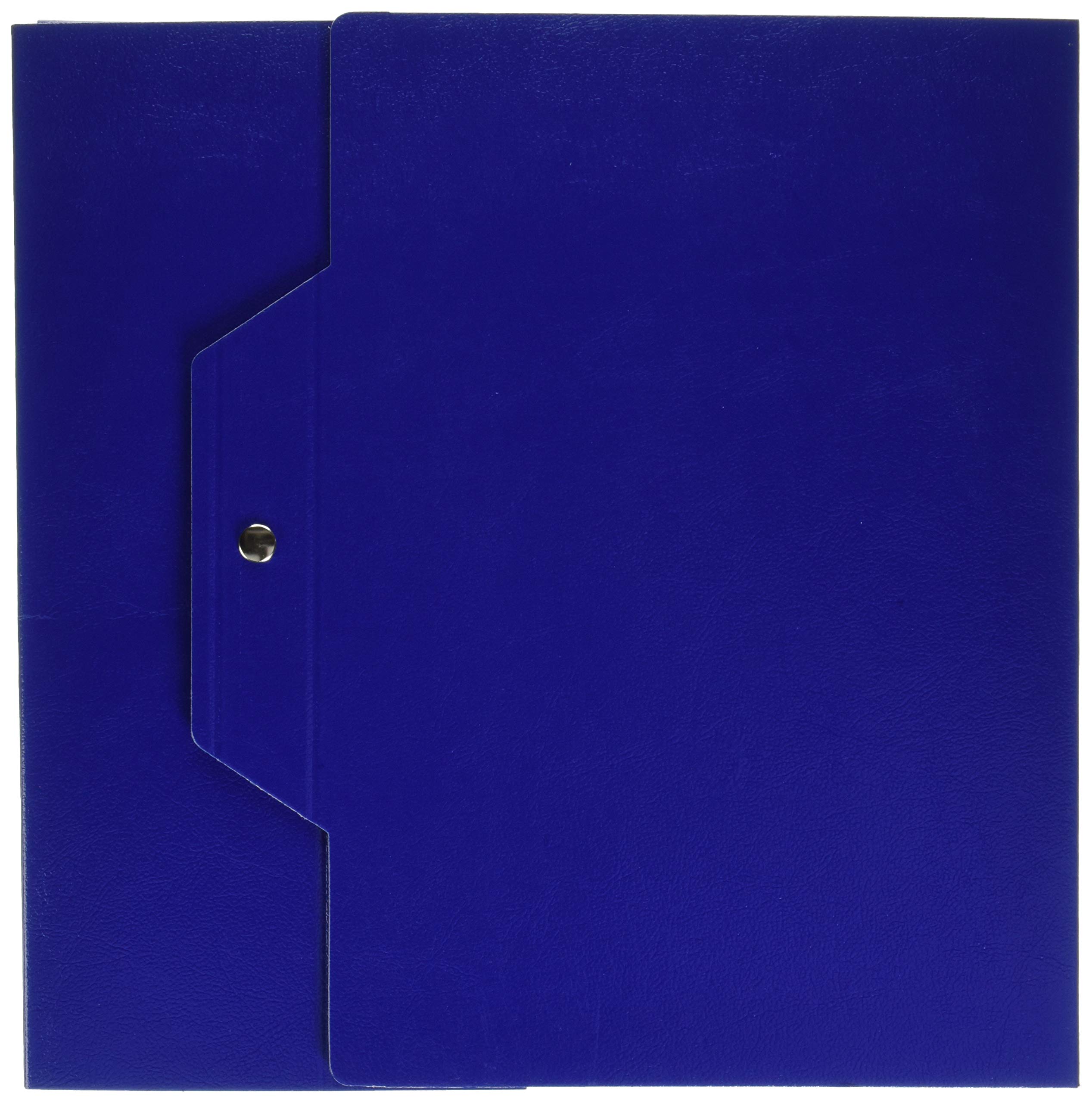 Brefiocart 020E7615.BS Project Folder with Buttons, Dark Blue, Back 10, 25 x 35 cm