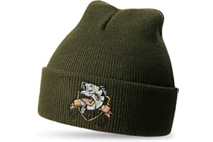 Jeasona Mens Beanie for Dad Grandpa Boyfriend Hunting Fishing Knit Hat Funny for Men