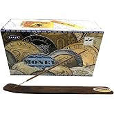 Govinda Incense Stick Holder Bundle with Satya Bangalore (BNG) Money Incense Sticks - 12 Boxes x 15 Grams