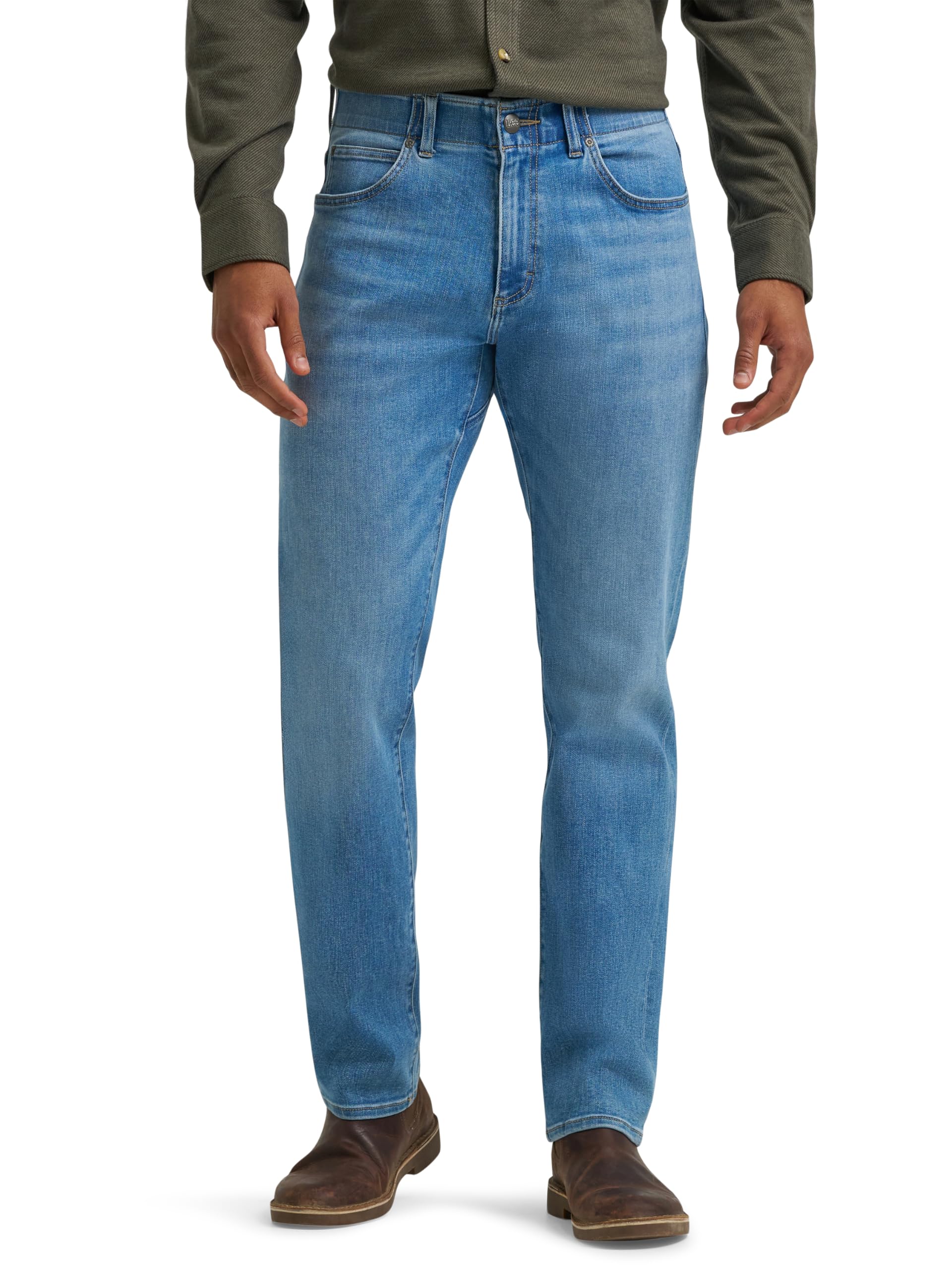 Lee Men's Extreme Motion Athletic Taper Jean, Revival, 38W x 32L Image