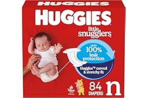 Huggies Size Newborn Diapers, Little Snugglers Baby Diapers, Size Newborn (up to 10 lbs), 84 Count, Packaging May Vary