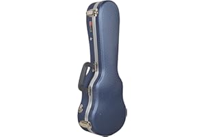Crossrock CRA800SUBL ABS Soprano Ukulele Hard-Shell Case, Blue