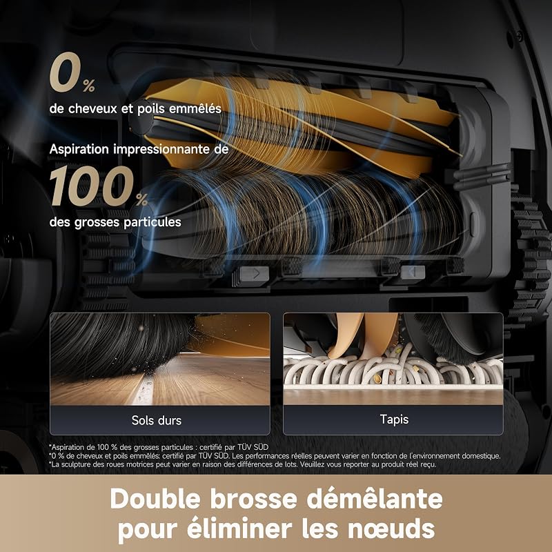 Aqua10 Roller Robot Aspirateur avec Lavage AquaRoll