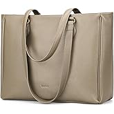befen Genuine Leather Tote Bag for Women Work, Womens Laptop Purse Bags Shoulder Satchel Handbags with 15.6" Compartment