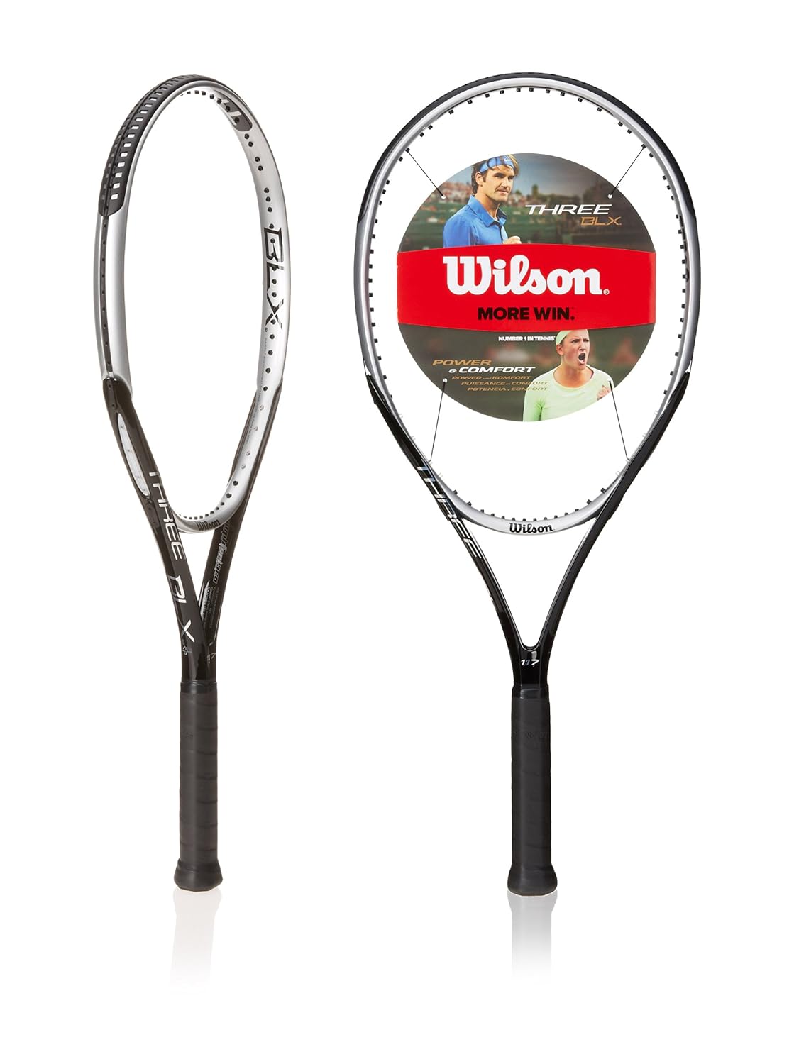 Wilson Three BLX Tennis Racquet4 1/4InchBlack/Gold/White Amazon.co