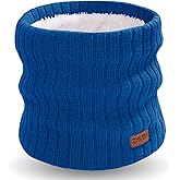 ZMUBB Neck Warmer Gaiter, Winter Fleece Lined Face Mask Scarf for Men Women, Thick Warm Cold Weather Running Ski Neck Cover