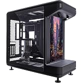 Cooler Master MasterFrame 360 Stage LCD ATX PC Case, LCD Display Spotlight | 430mm Graphics Card Support, 360mm AIO Support, LCD Display, PCIe 5.0 Compatible, Front USB-C, High Airflow 12&times;120mm Fans