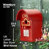 Wrenbury Postbox Bird House for Small Birds Hanging Resin UK Brand view 4