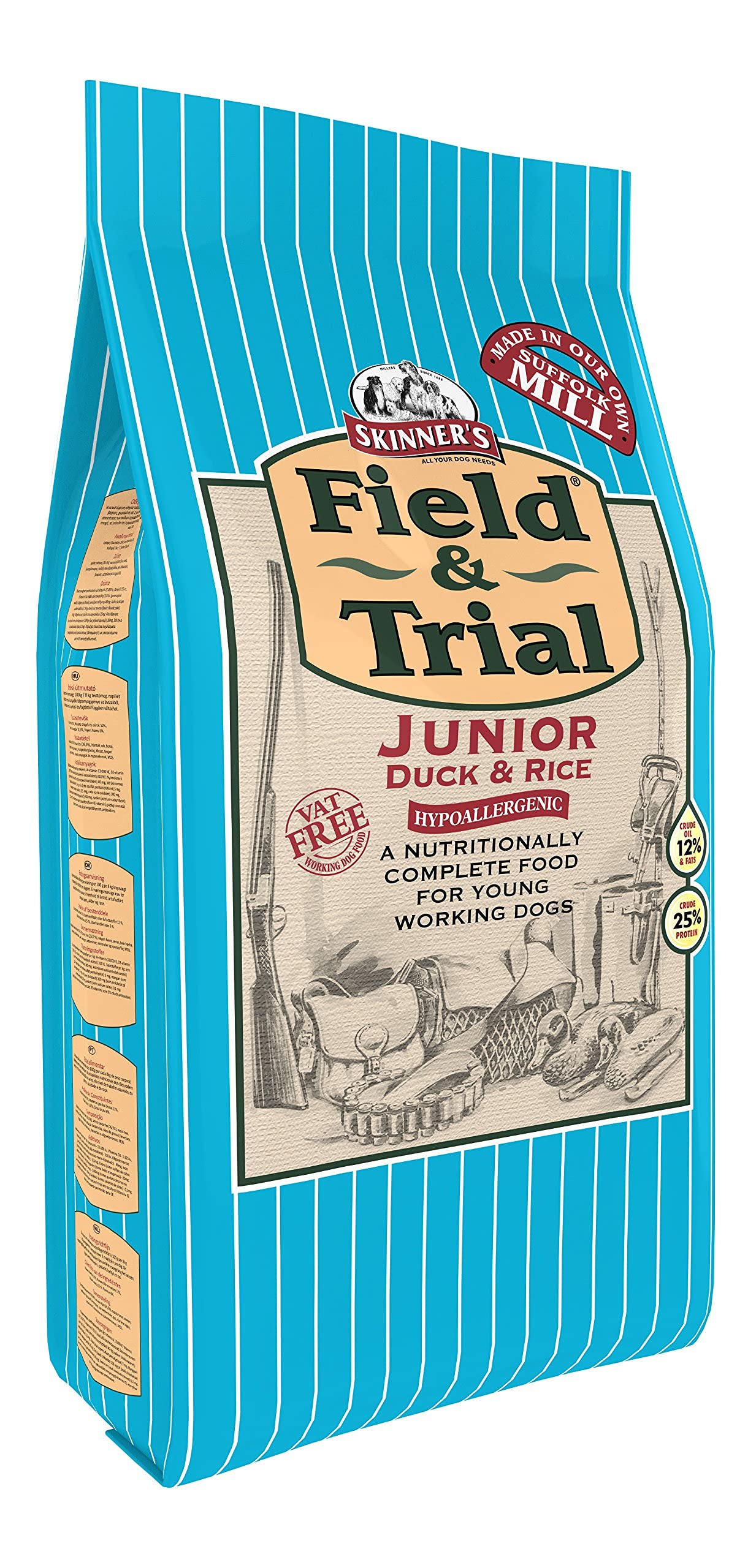 Skinner's Field & Trial Complete Dry Junior Working Dog Food Duck and Rice, 2.5 kg